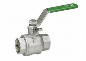 SCREWED STAINLESS STEEL 2 PIECE BALL VALVE